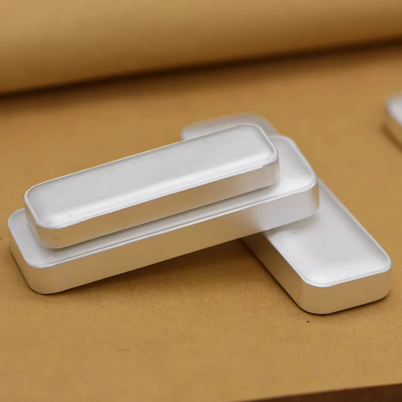 1pcs 50g 100g high purity silver bar ingot with stamp silver bullion with certificate free shipping