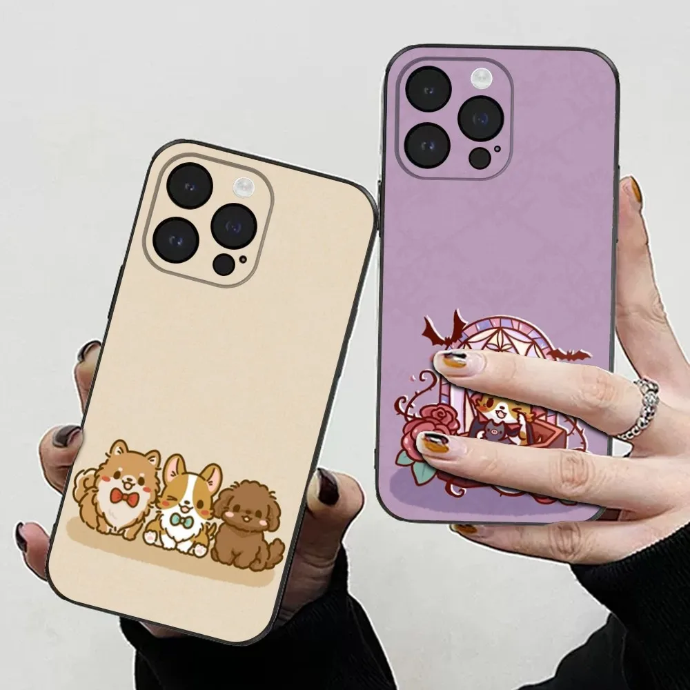 S-Serial Experizes Custodia Per Telefono L-Lain Per Iphone 15,14,13,12,11 Plus,Pro,Max,Xr,Xs,X,7,8 Plus,Se,Mini Cover Nera Morbida