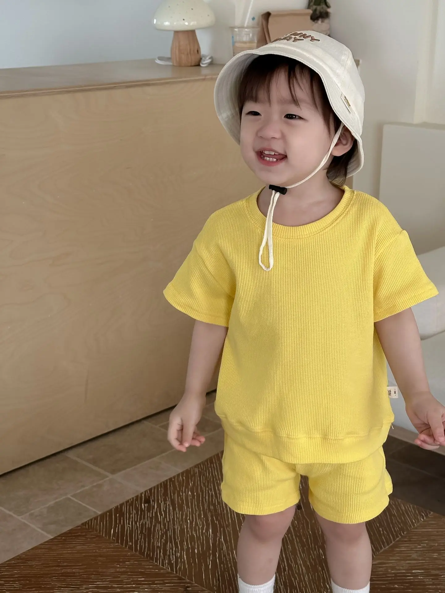 

2 шт., детский хлопковый комплект из футболки и шортов с коротким рукавом