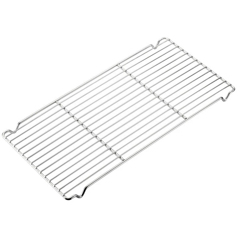 CAMPINGMOON Barbecue Grill Food Grade 304 Stainless Steel Barbecue Mesh Straight Mesh Plate Grill