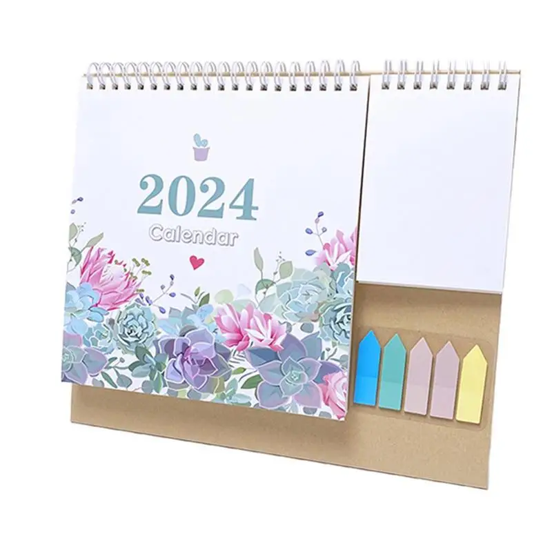 

Multifunctional Desk Calendar 2024 Tabletop Calendar Standing Desk Calendar Decorative Standing Ornament For Home Office