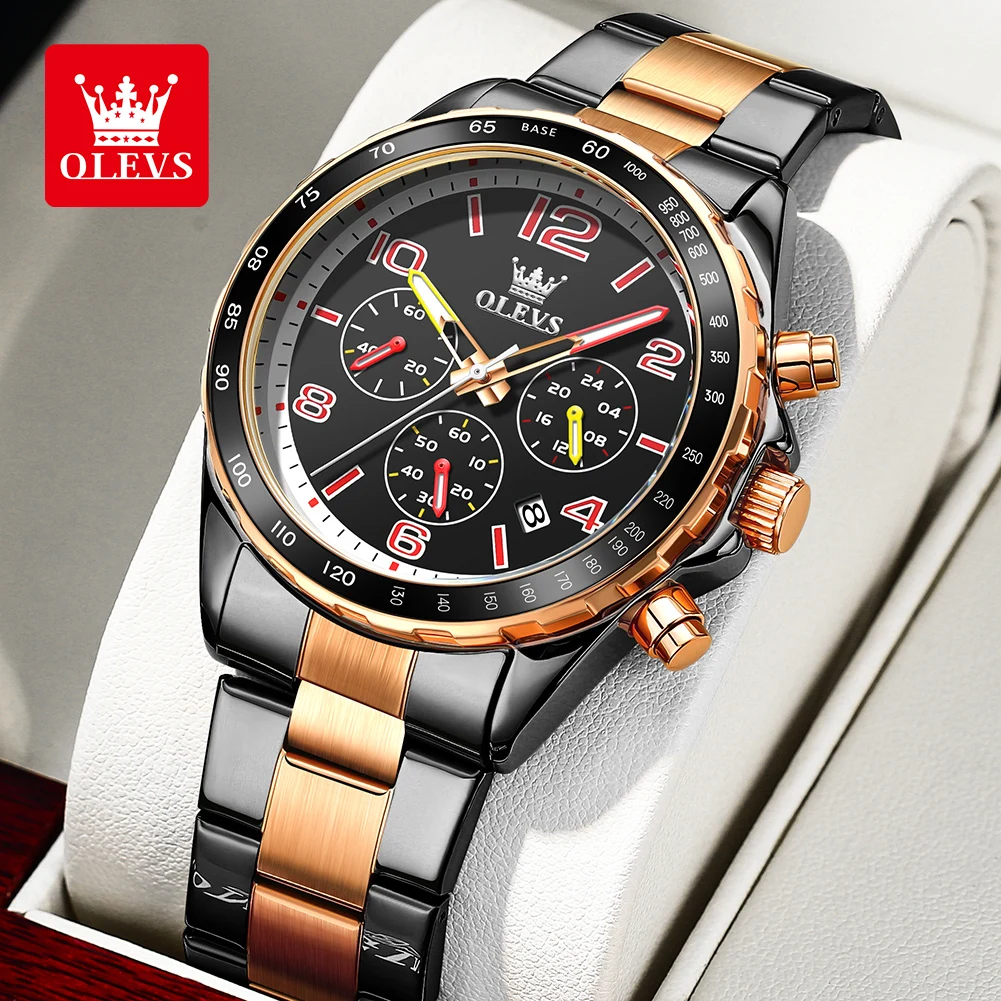 ساعة OLEVS الحصرية للرجال متعددة الوظائف مقاومة لل...