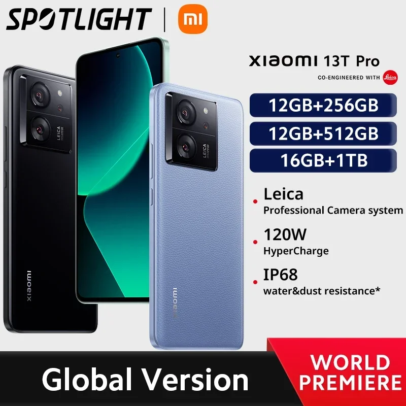 Global Version Xiaomi 13T Pro 256GB 12GB 512GB 16GB 1TB 1024GB 50MP Camera  144Hz 6.67 AMOLED 5000mAh Battery IP68 Waterproof - AliExpress