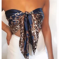 Square Silk Scarves Women 90*90cm Satin Hijab Scarf Muslim Female Chiffon Shawls And Wrap Hair Head Scarves Pareo Bandanna 2