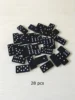 Black Domino wooden box with black Domino wooden board game teaching 4