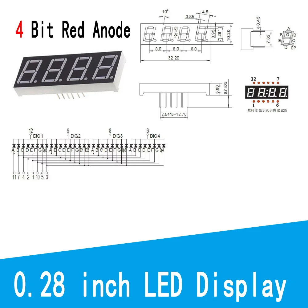 0.28 4Bit AnodeX5PCS