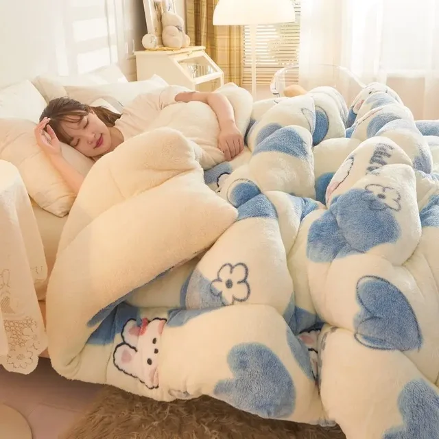 겨울의 추위를 따뜻하게 격퇴하는 슈퍼 웜 양고기 이불