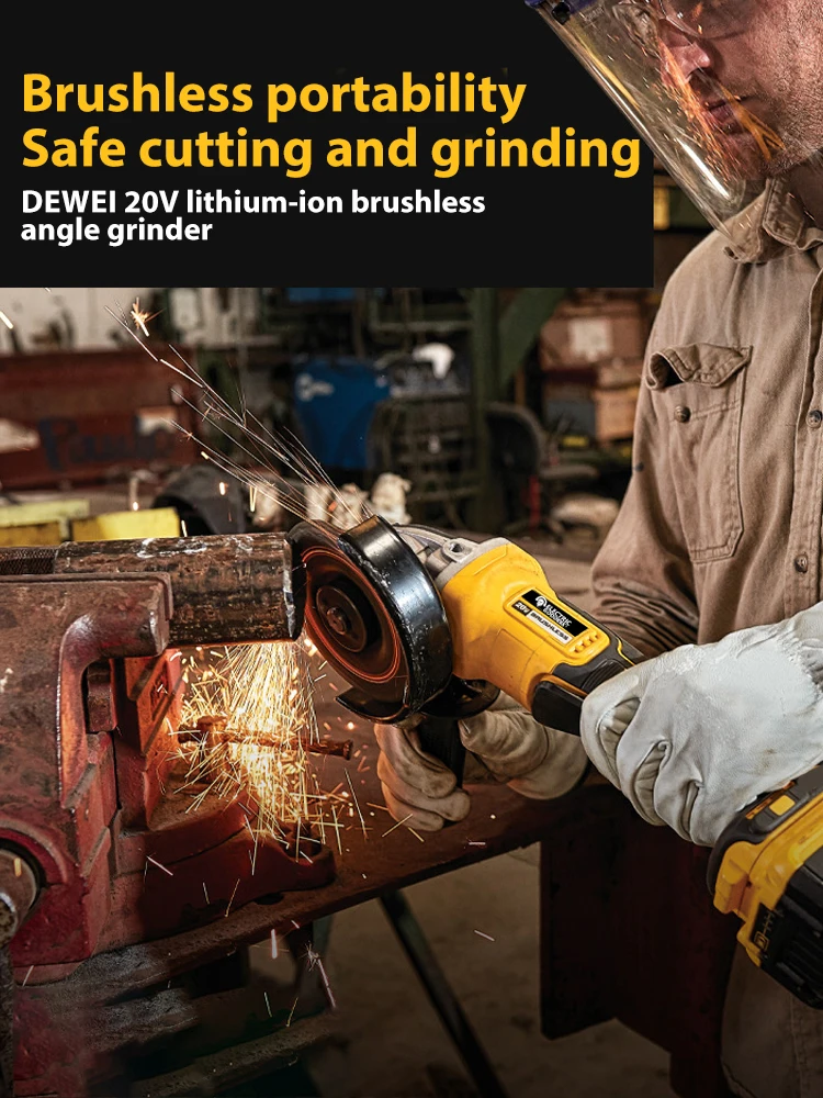 Electric Angle Grinder 125MM Brushless for 20V Dewalt Battery