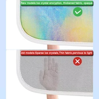 Fit For XPENG G6 2023 2024 2025 Colorful Ice Crystal Car Roof Sunshade Skylight Blind Shading Windshield Sunroof Cover Accessory 5