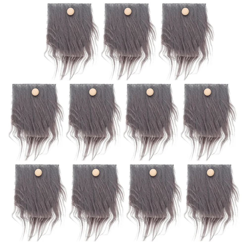 

24 Sets of DIY Gnome Material Gnomes Making Beard Accessories Gnomes Bead Props DIY Supplies