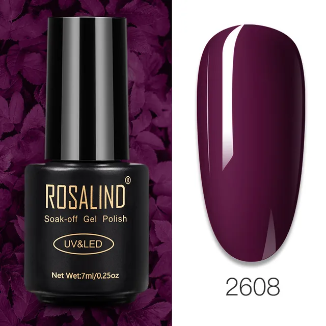 ROSALIND Nail Gel Polish Glitter Series Gel Varnishes All For Manicure Soak Off UV Lamp Nails Art Semi Permanent Gel Polish RA2608