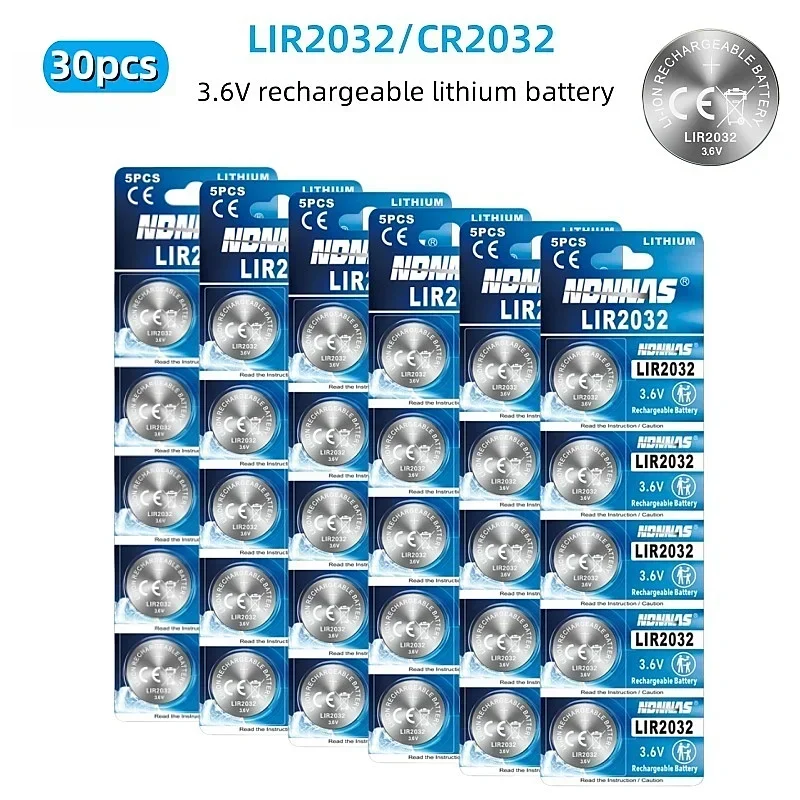 30pcs LIR2032