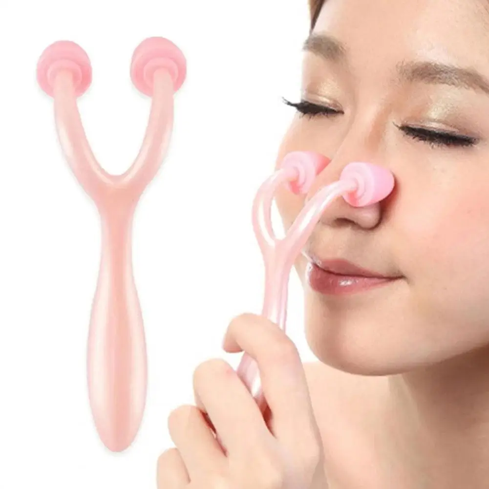 Nose Shaper Lifter Clip Smooth Orthotics Clip Beauty Nose Slimming Massager  Portable Nose Shaper Roller Massager 5