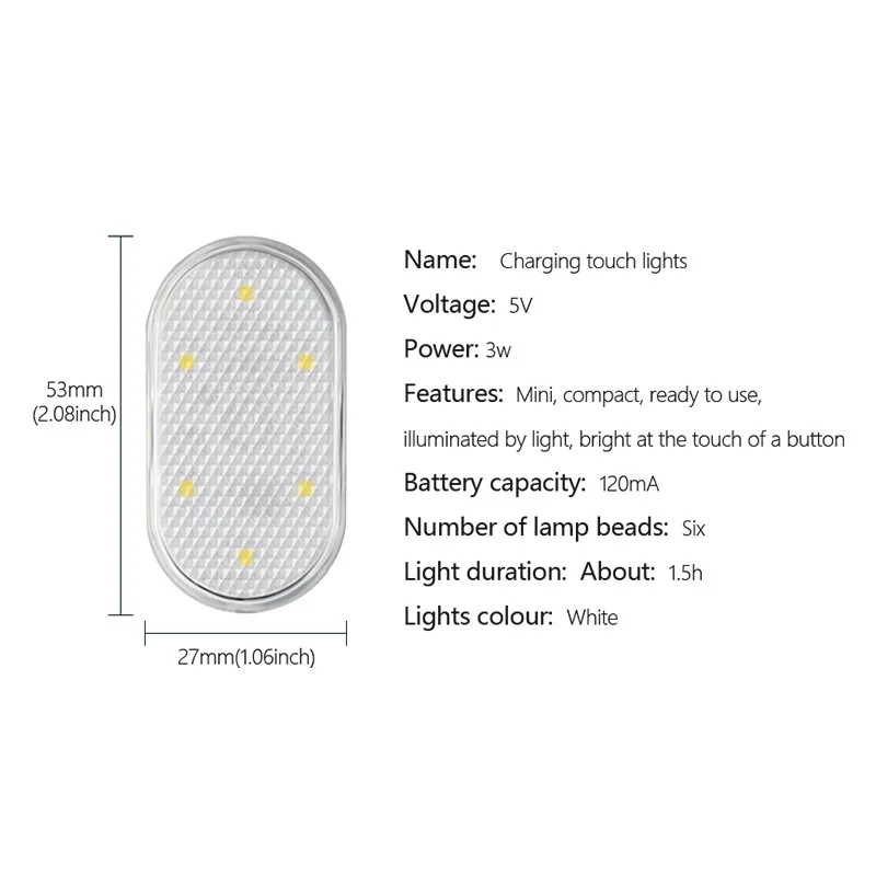 BLALION ڵ LED ġ   ׸  ڱ ڵ  Ʈ  õ    USB  5V