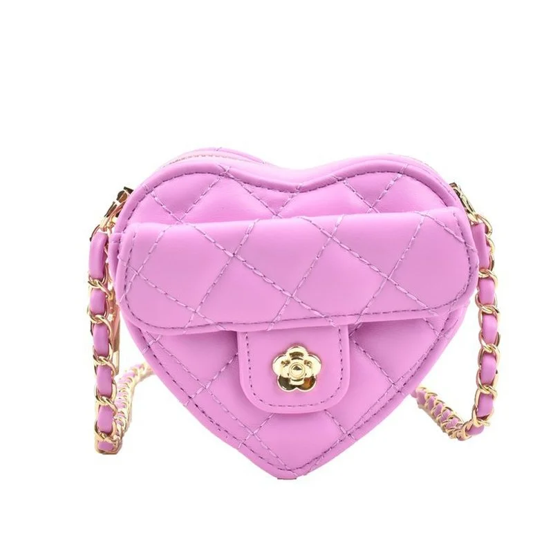 New Cute Small Luxury Designer Bags Woman Heart Shaped Bag Women PU Leather Handbags  Purses Chain Shoulder Crossbody Bag Chains - AliExpress