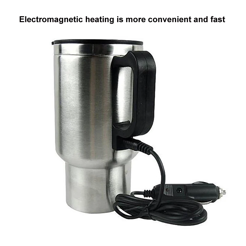 500ML 12V Car Electric Heating Insulating Cup Stainless Steel