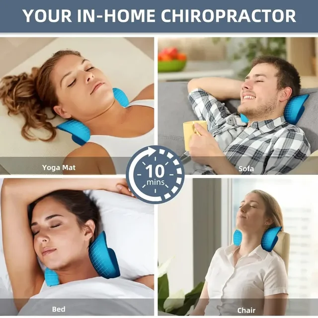 Neck and Shoulder Relaxer Cervical Traction Device for Muscle Tension Relief, chiropractic Pillow Repair 4 Neck and Shoulder Relaxer Cervical Traction Device for Muscle Tension Relief, chiropractic Pillow Repair 4