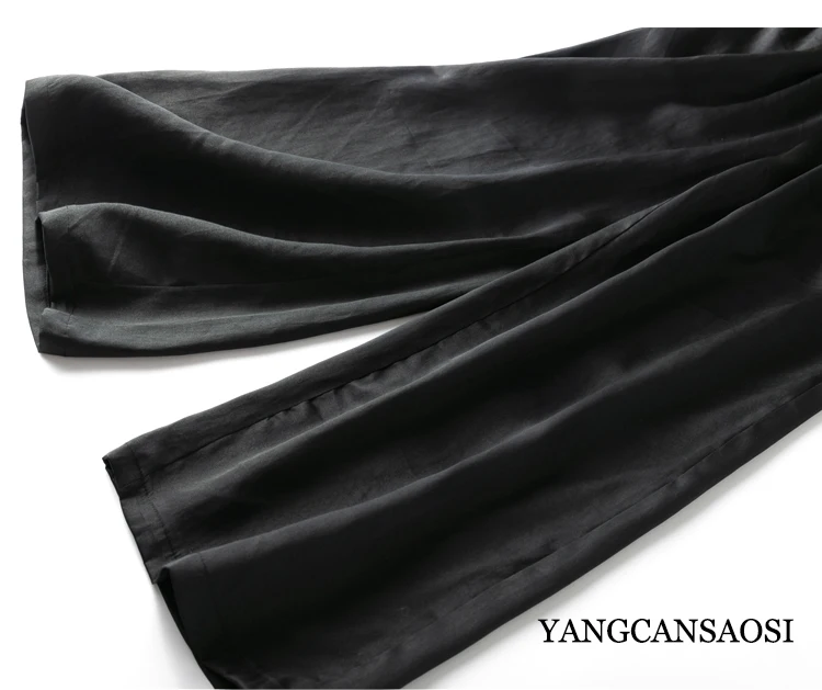 2023 Women's Fashion Spring/Summer New Heavy-weight Fragrant Cloud Silk Silk Silk Loose Art Silk Wide Leg Pants