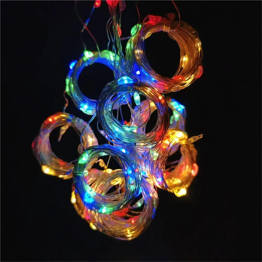Plastic LED Curtain String Lights with Remote Control
