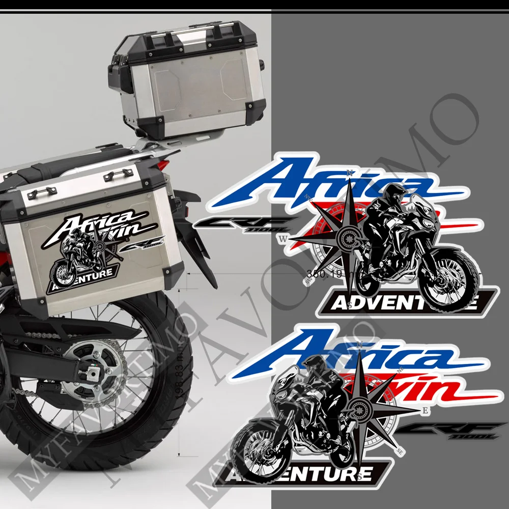 

AfricaTwin CRF 1100 L Stickers For Honda Africa Twin CRF1100L Aluminium Box Kit Trunk Cases Panniers Luggage
