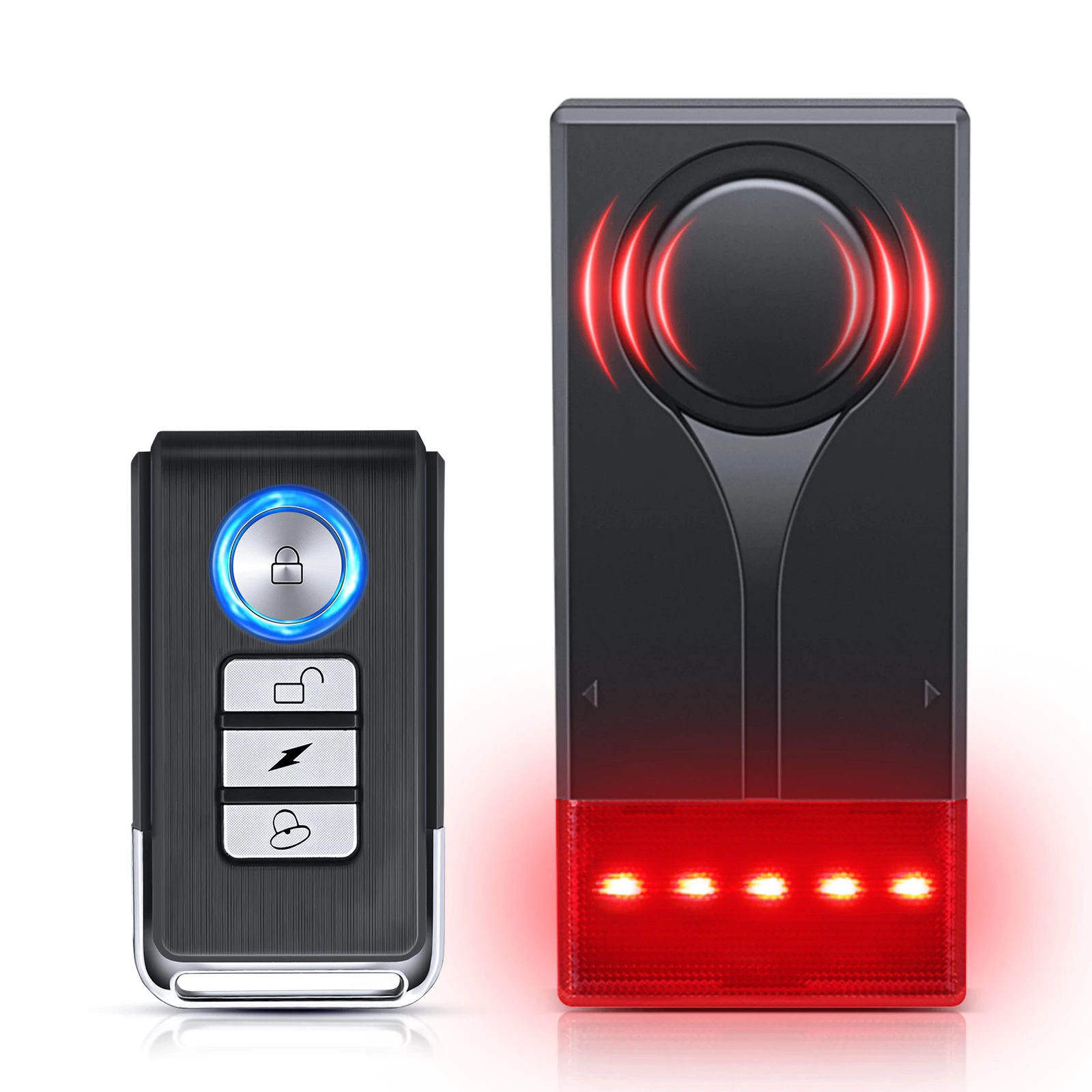ExtractMe High-Decibel Car Vibration & Light Security Alarm with Wireless Remote Control