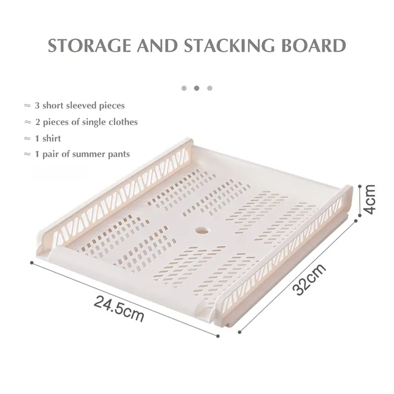 Bedroom Storage Shelves Wardrobe Closet Layered Partitions Home Drawers Organizer Stackable Storage Box Space Separation Tool - Image 8