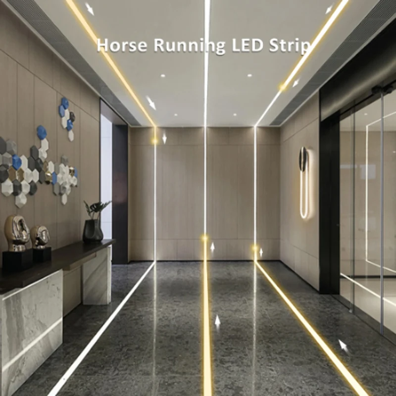 

DC24V 10M WS2811 Horse Race LED Strip 2835 120Led/m Running Water Flowing Light with Wireless Controller Cool Natural Warm White