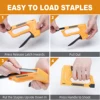 TOLESA Light Duty Staple Gun for Woodworking, Manual Nail Gun Kit with 1600pcs Staples 1/4'',5/16'',3/8'' and One Staple Remover 5