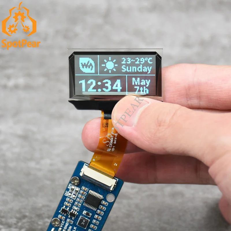 Raspberry Pi Display Blu Oled Trasparente Da 1.51 Pollici Interfaccia 128X64 Spi/I2C Anche Per Arduino Stm32
