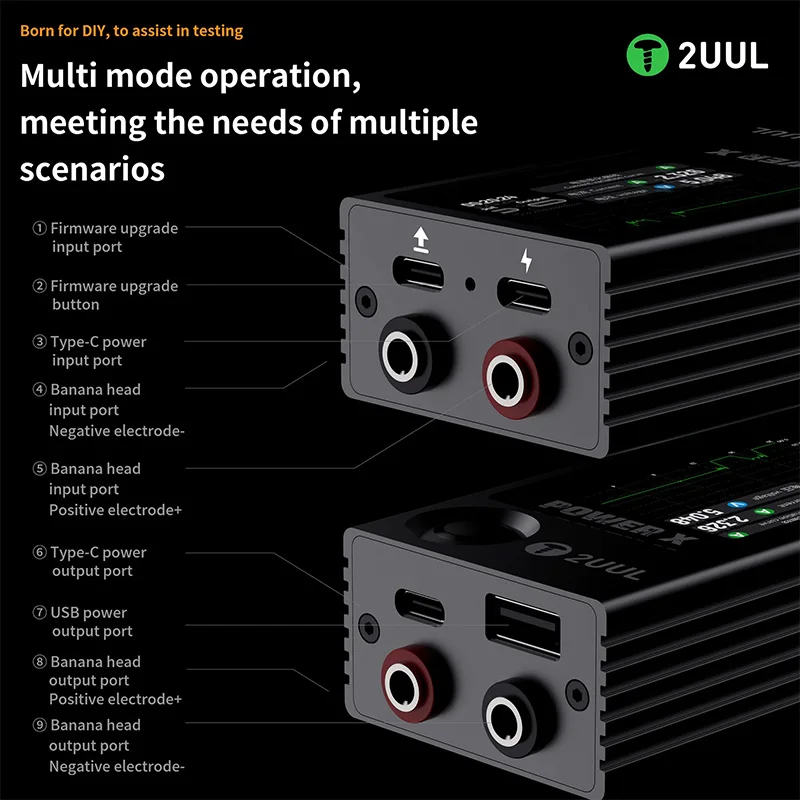 2UUL PW11 파워 X 다기능 하이 리프레시 풀 컬러 스크린 전원 PCB 감지기, 전화 유지 보수 스크린 전원 감지기