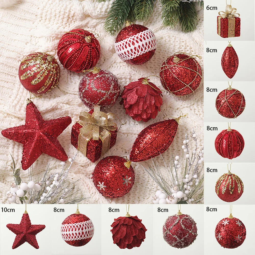 thumbnail image 1 of Christmas Balls Christmas Tree Silver Wedding Ceremony Champagne Decoration 2024 Halloween New Year Home Decor Navidad, 1 of 5