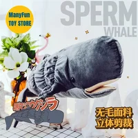 Sperm Whale High Fidelity Anime Cute Cachalot Plushie Pottwal Plush Toys Lifelike Animals Simulation Stuffed Doll Kawai Toy Gift 1