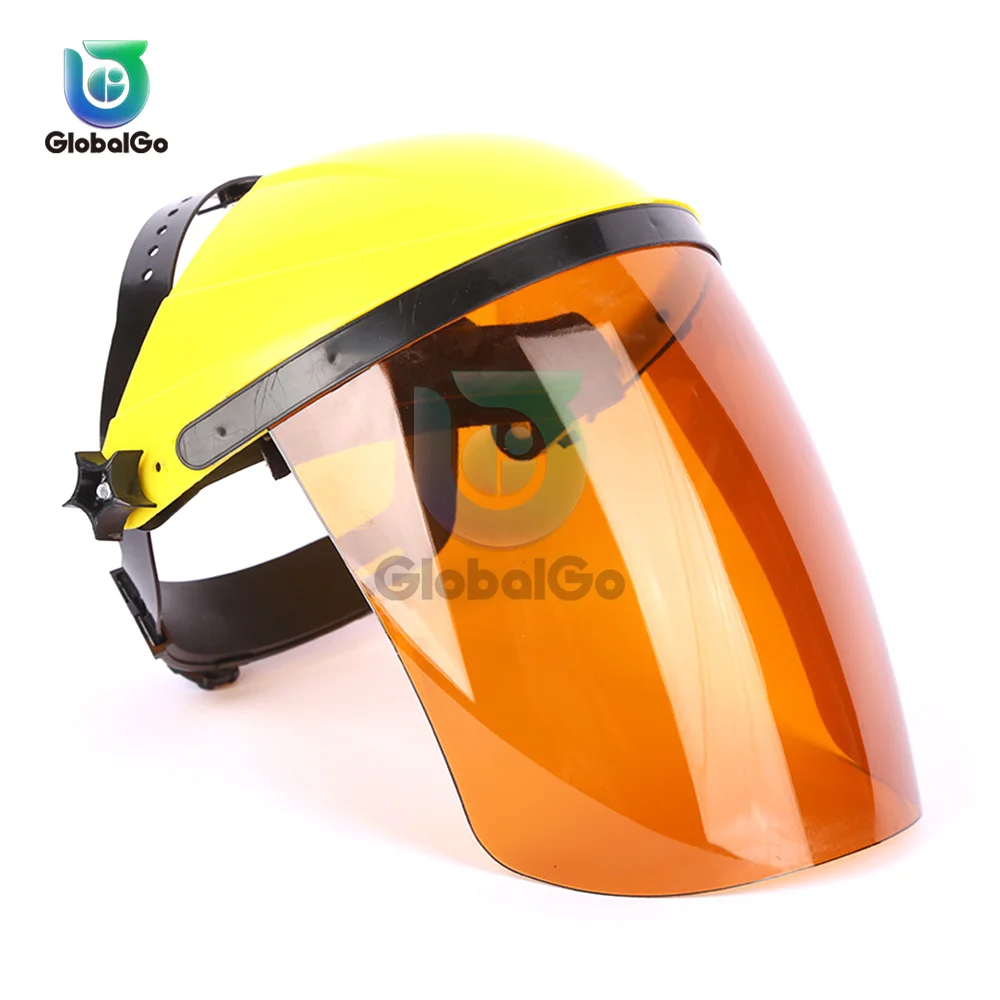 Máscara De Seguridad Con Visera Transparente - Protección UVA, Antiimpactos Y Químicos