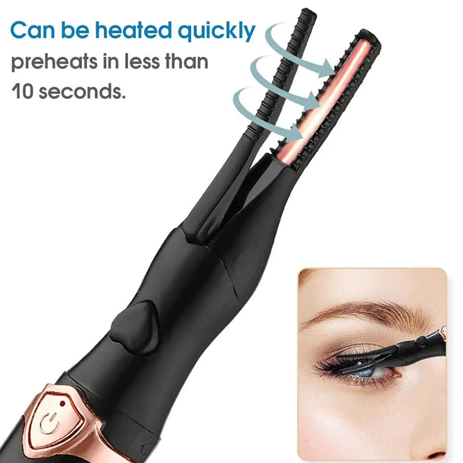 Electric Heated Eyelash Curler USB Rechargeable