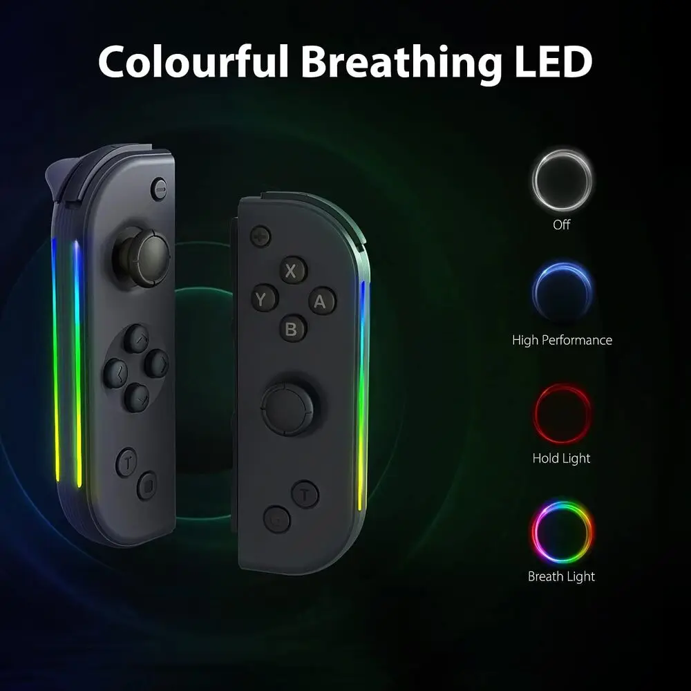 Nuovo Joy Pad Switch Controller Luminescenza Laterale Joy Cons L/R Compatibile Per Switch Nintend Joycon Con Wake-Up/Screen