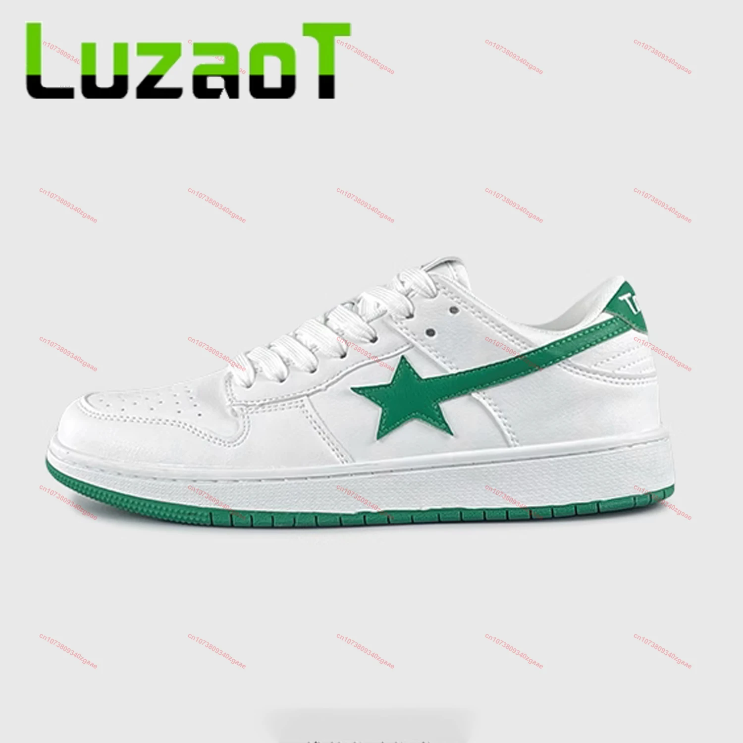 

LUZAOT Skateboard Shoes Men Y2k Star Sneakers Retro Punk Hip Hop Skateboard Shoes Couple Outdoor Leather Casual Sports Shoes