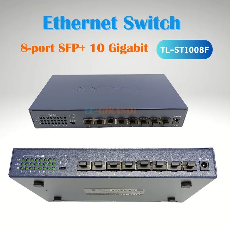 TP-LINK-TL-ST1008F-8-port-SFP-10-Gigabit-all-optical-port-switch ...