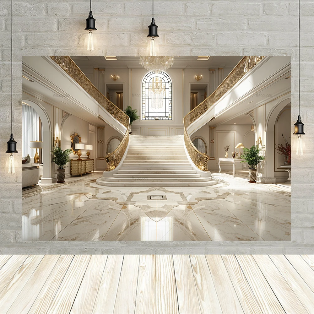 성 궁전 볼룸 배경 사용자 정의 웨딩 사진 배경 벽 장식 사진 배경 사진 스튜디오