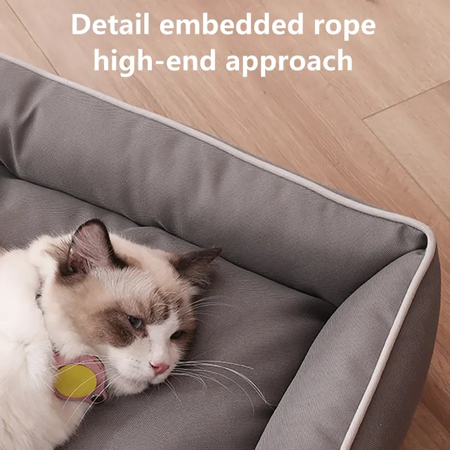 Waterproof Dog Bed 600D Oxford Pet Dogs Beds for All Seasons Thickened PP Cotton Filling Bite-resistant Pet Mat Dog Accessories