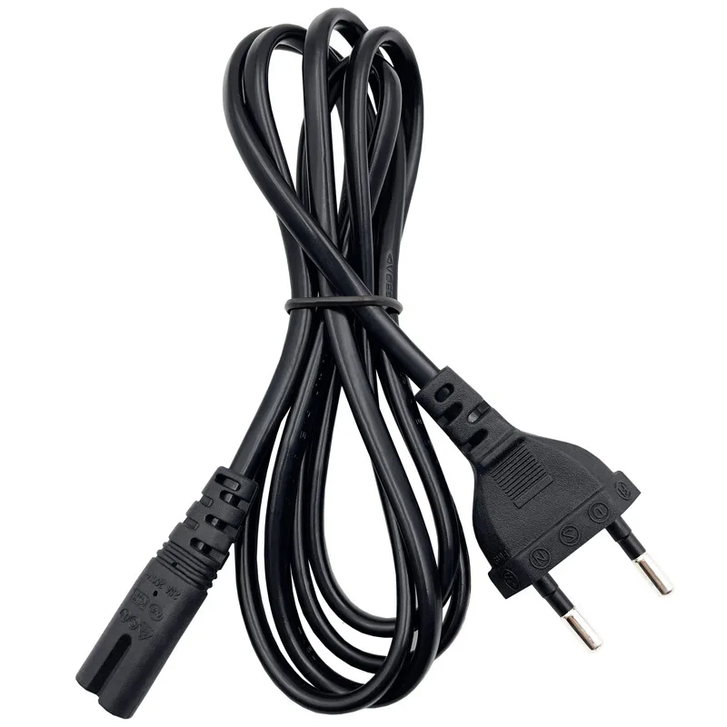 1.5M EU 전원 케이블 Dell 노트북 충전기 용 2pin IEC320 C7 전원 연장 코드 Canon Epson 프린터 라디오 스피커 PS4 XBOX One S