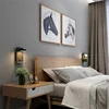 Modern Bedside Wall Lamp With Shelf LED 5W/7W White Black Simple Bedroom Wall Lights With Switch USB Charging Sconce Fixtures 2