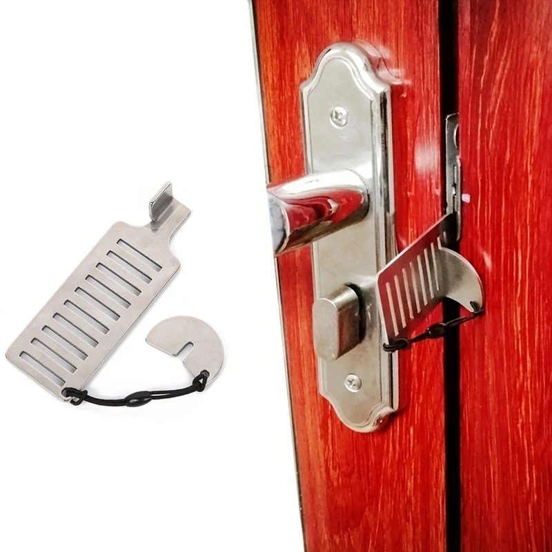 Portable Door Lock 10 Holes Security Door Locker Safety Latch Metal Lock Home Room Hotel Anti Theft Security door latch door lock