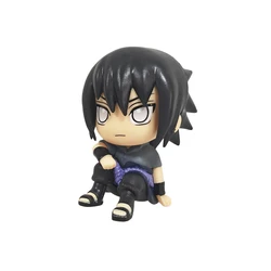 Naruto Anime Collection: Kakashi & Friends Q Version Figurines - Kawaii Car Decor Collectibles (Uchiha Sasuke)