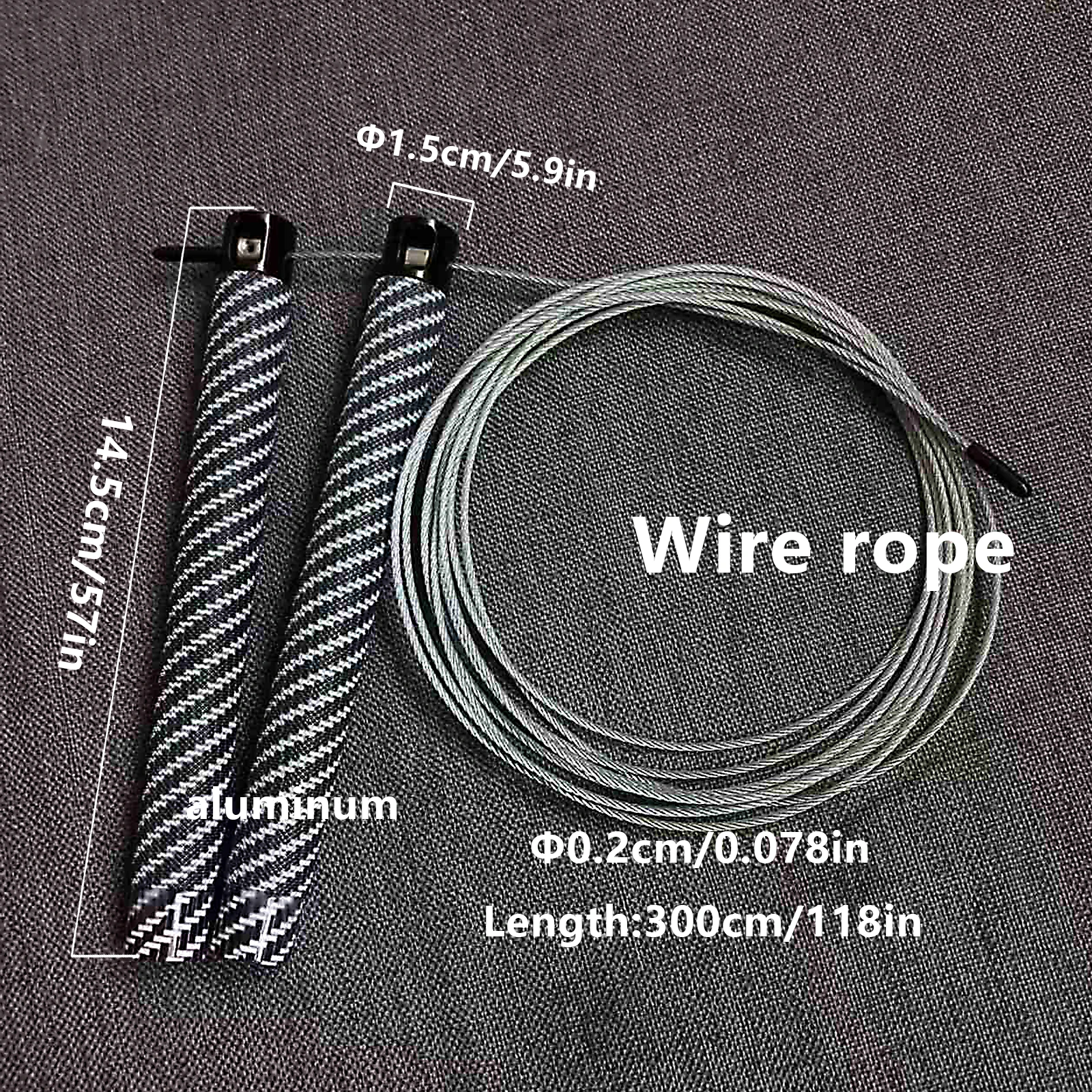 Steel wire skipping rope fitness sportsequipment bearings skipping rope middleschool students training aluminum alloy