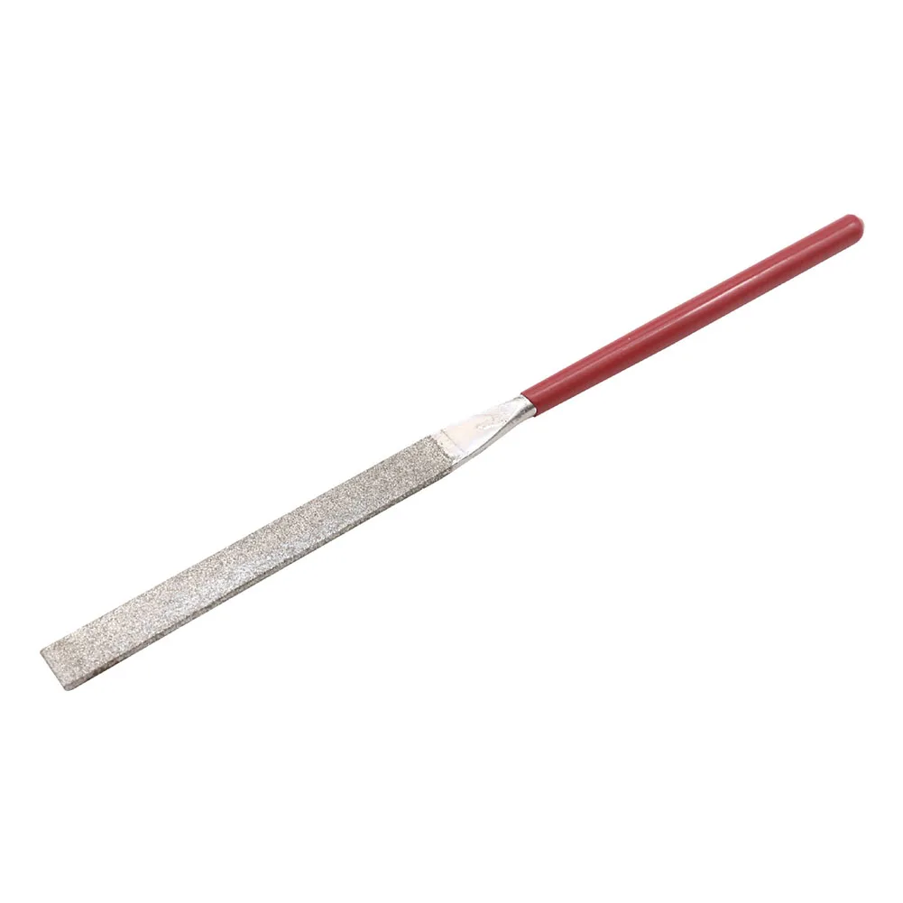 

Needle File Set Needle Files 3*140mm Electroplated Diamond For Grinding For Metal/deburring Red+Silver Durable