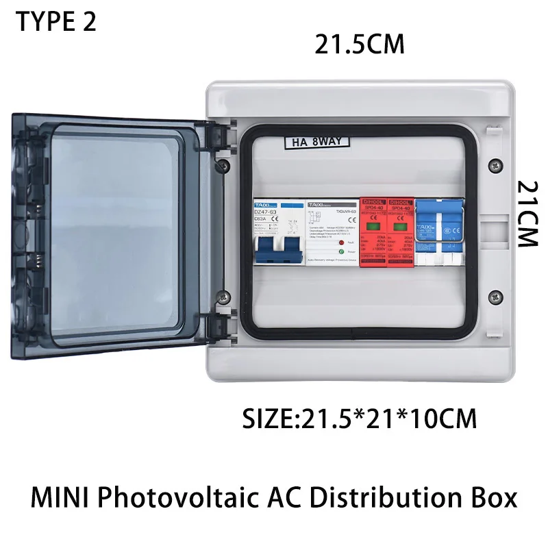 mini caixa de distribuicao fotovoltaica pv ac 01
