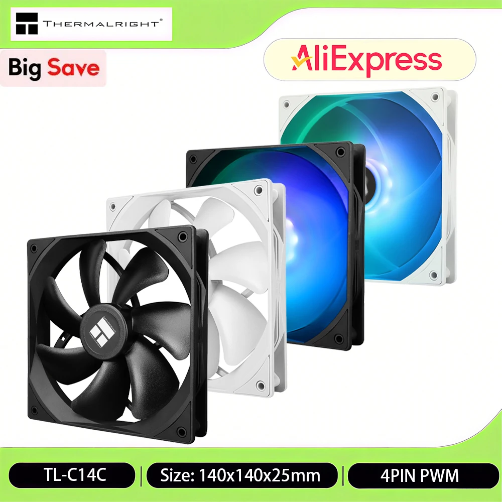 Thermalright TL-C14C CPU Fan 140mm Case Fan, 4Pin PWM Silent - View #9