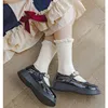 1-12Y Girls Socks Spring Autumn Solid Cotton Socks Kids Lolita Fancy Socks Twist Pattern 3