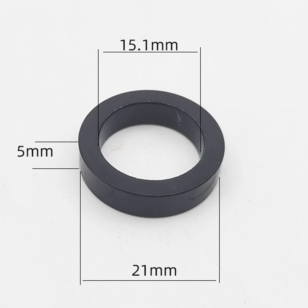 Fahrrad Steckachse Unterlegscheibe M12x3/7,5mm M15x0,2/5mm Aluminium Legierung Hub Achse Flache/konische Unterlegscheiben Fahrrad Naben Zubehör – Detail 2