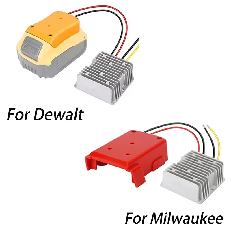 Понижающий преобразователь напряжения постоянного тока для аккумуляторной док-станции DeWalt/Milwaukee, 20 в, 18 В до 12 В, инвертор мощностью 180 Вт, DIY адаптер, понижающий регулятор